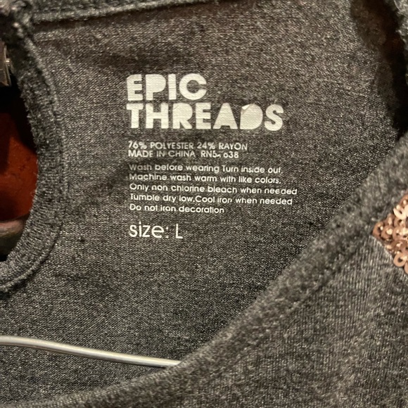 Epic threads girls Large long sleeve top - Picture 6 of 8